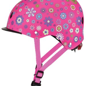 Globber Dětská přilba Elite Deep Pink - Flower XS/S (48-53 cm)