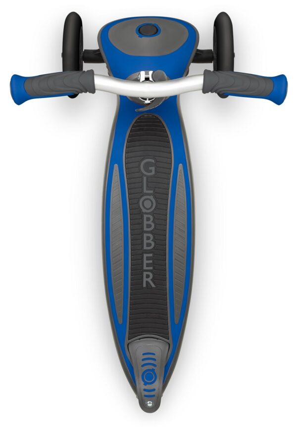 Globber koloběžka MASTER Solid black Wheels Navy Blue
